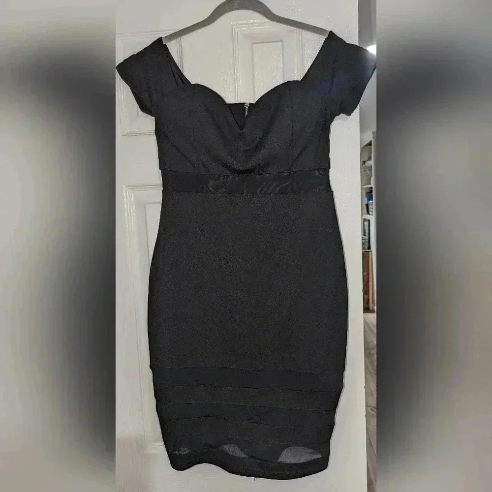 J. For Justify little black dress. Size L